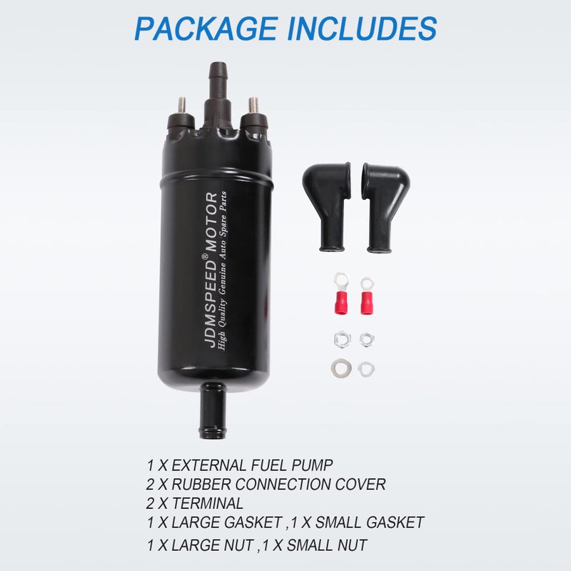 JDMSPEED New Universal Inline High Pressure Fuel Pump 12V Gasoline Fuel Injection Pump Replacement 0580464070 0580453911 0580463017 0580464023 - Image 2